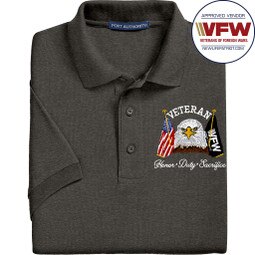 Veteran Polo Shirt with American & VFW Flags