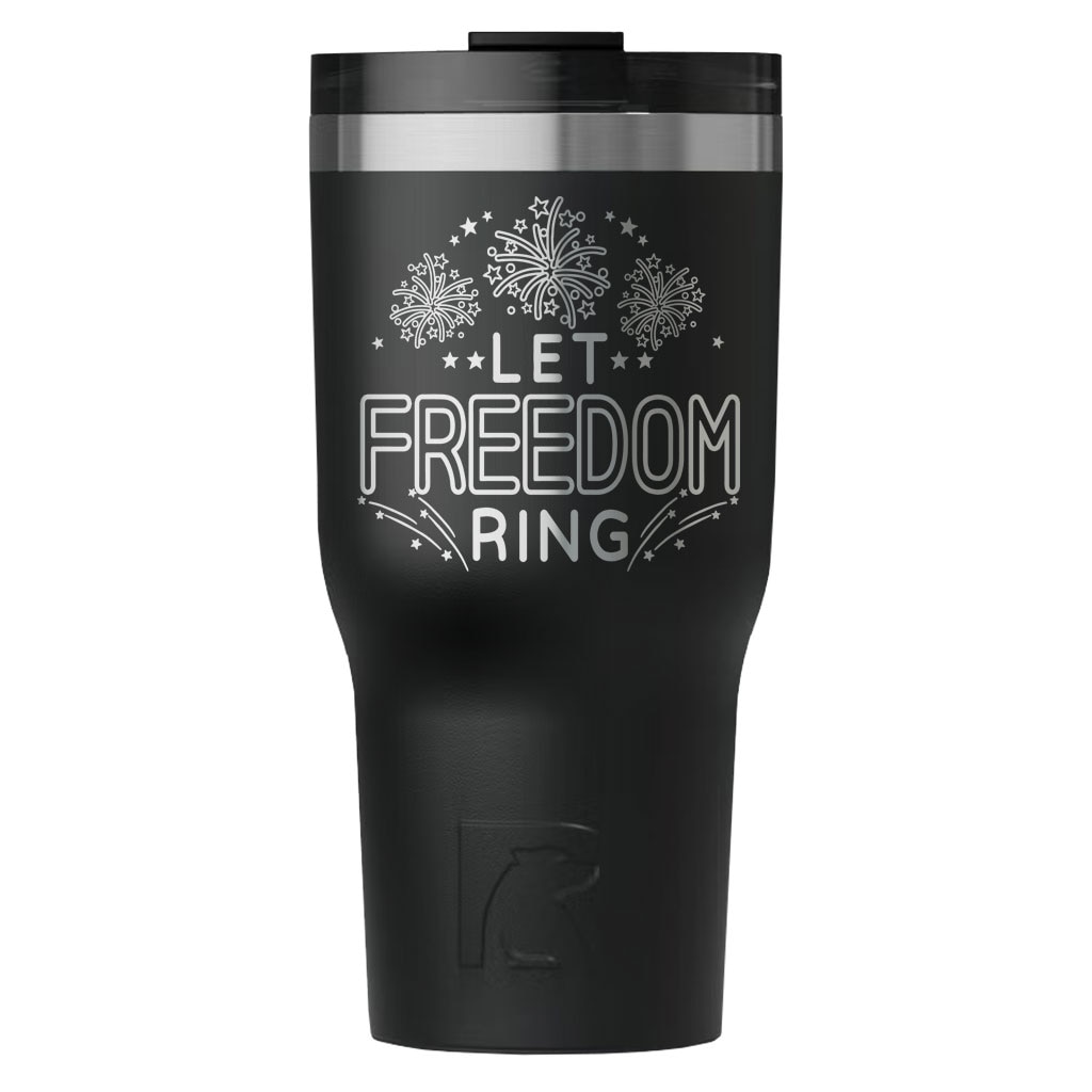 Etched Firework Patriotic Tumbler