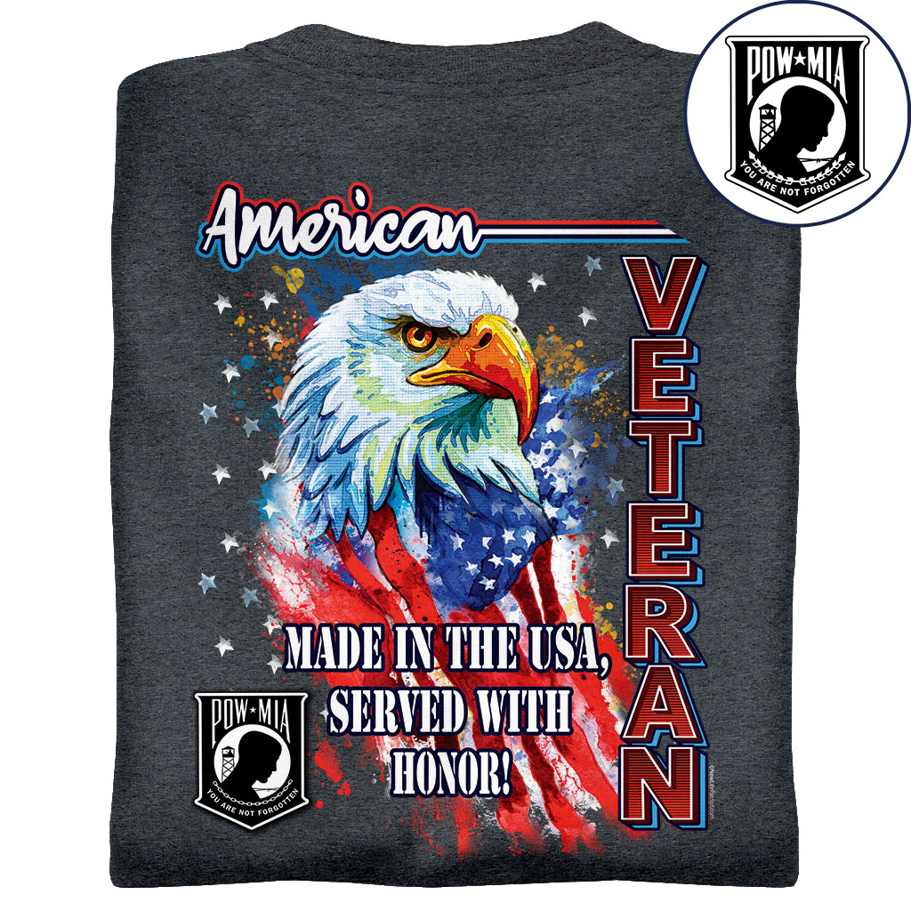 American Veteran Made in the USA - POW-MIA